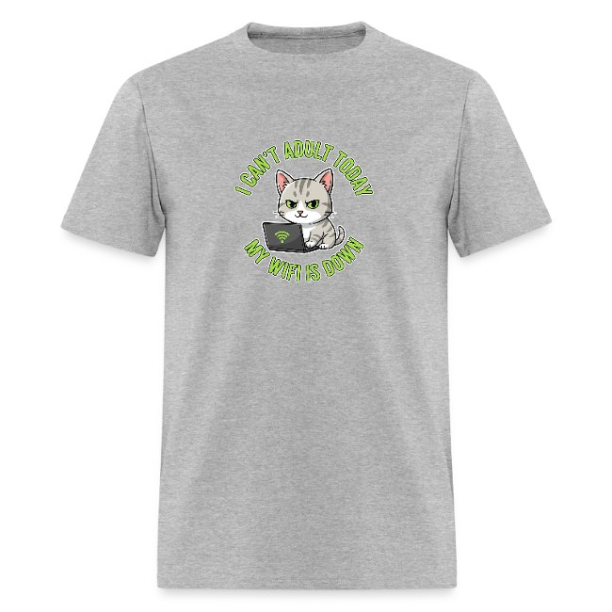 <p>Men's Escapism Humor Tabby Cat Wi-Fi Design Cotton T-Shirt</p>
<p>Men's Escapism Humor Tabby Cat Wi-Fi Design Cotton T-Shirt</p>