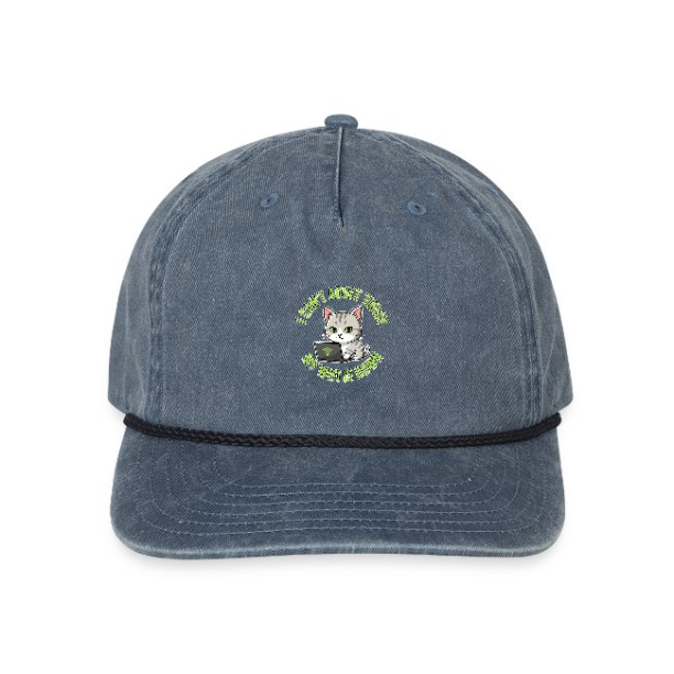 <p>Vintage Washed Rope Cap with Disgruntled Tabby Cat & Wi-Fi Laptop Design</p>
<p>Vintage Washed Rope Cap with Disgruntled Tabby Cat & Wi-Fi Laptop Design</p>