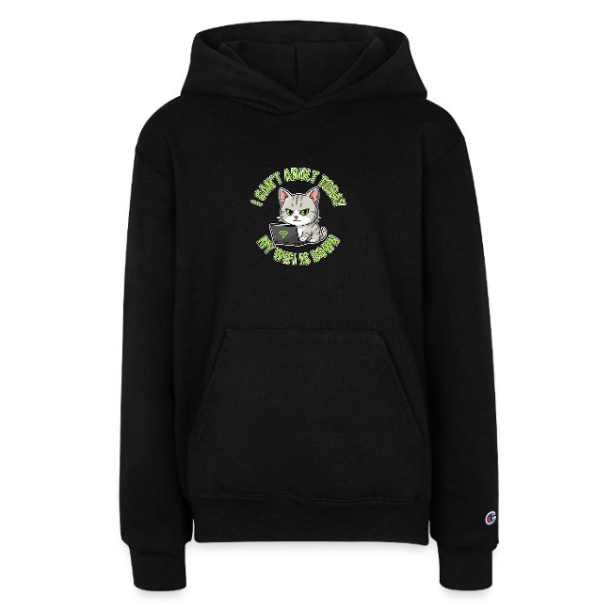<p>Youth Hoodie with Disgruntled Tabby Cat & Wi-Fi Laptop Design</p>
<p>Youth Hoodie with Disgruntled Tabby Cat & Wi-Fi Laptop Design</p>