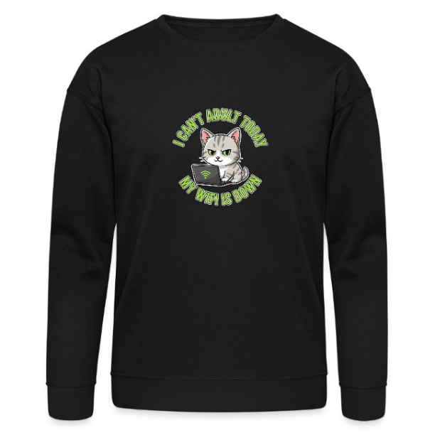 <p>Disgruntled Tabby Cat Wi-Fi Escapism Humor Unisex Crewneck Sweatshirt</p>

