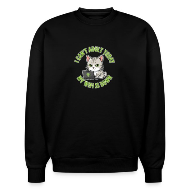 <p>Disgruntled Tabby Cat Wi-Fi Escapism Humor Oversized Organic Sweatshirt</p>
<p>Disgruntled Tabby Cat Wi-Fi Escapism Humor Oversized Organic Sweatshirt</p>