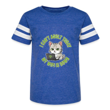 <p>Kids Vintage T-Shirt with Disgruntled Cat &amp; Wi-Fi Laptop Design</p>
