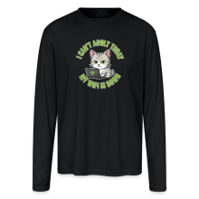<p>Men&#039;s Long Sleeve Shirts with Disgruntled Tabby Cat &amp; Wi-Fi Laptop Design</p>
