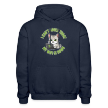 <p>Cartoon Tabby Cat &amp; Wi-Fi Laptop Escapism Humor Hoodie Sweatshirt</p>
