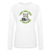 <p>Women&#039;s Escapism Humor Cat Laptop Wi-Fi Long Sleeve Shirts</p>
