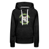 <p>Women's Premium Hoodie with Disgruntled Cat &amp; Wi-Fi Design</p>
