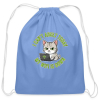<p>Cotton Drawstring Bag with Disgruntled Tabby Cat &amp; Wi-Fi Laptop Design</p>
