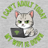 <p>Men&#039;s Tank Tops with Disgruntled Tabby Cat &amp; Wi-Fi Laptop Design</p>
