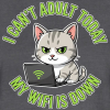 <p>Women&#039;s Tank Tops with Disgruntled Cat &amp; Wi-Fi Laptop Design Faded Colors S M L XL 2XL</p>
