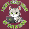 <p>Tank Tops with Disgruntled Tabby Cat &amp; Wi-Fi Laptop Design</p>
