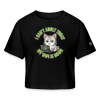 <p>Women&#039;s Escapism Humor Cat &amp; Wi-Fi Laptop Cropped T-Shirts</p>
