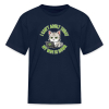 <p>Kids&#039; T-Shirt with Disgruntled Tabby Cat &amp; Wi-Fi Laptop Design</p>
