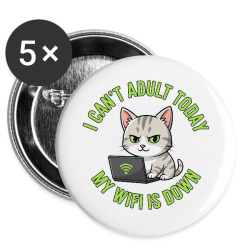 <p>3'' Buttons Set of 5 Escapism Humor Disgruntled Cat Laptop Wi-Fi Aluminum</p>
<p>3'' Buttons Set of 5 Escapism Humor Disgruntled Cat Laptop Wi-Fi Aluminum</p>