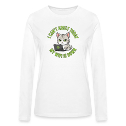 <p>Women's Escapism Humor Cat Laptop Wi-Fi Long Sleeve Shirts</p>
