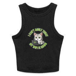 <p>Cartoon Tabby Cat Wi-Fi Escapism Humor Ladies Fitted Racerback Tank Tops</p>
